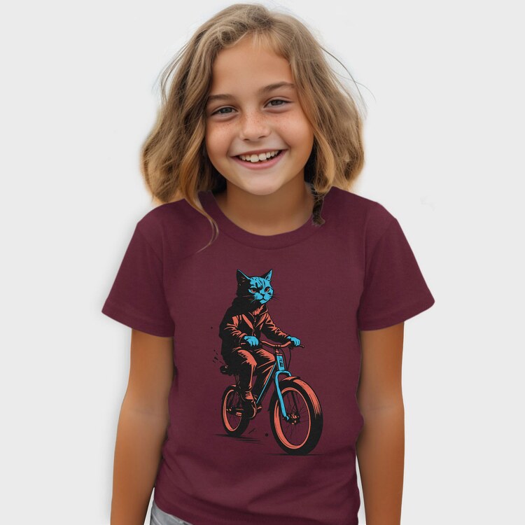 Cat on Bike, Tricou Copii