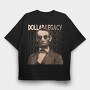 Money Abraham Glasses, Tricou Oversize Barbati (Unisex)