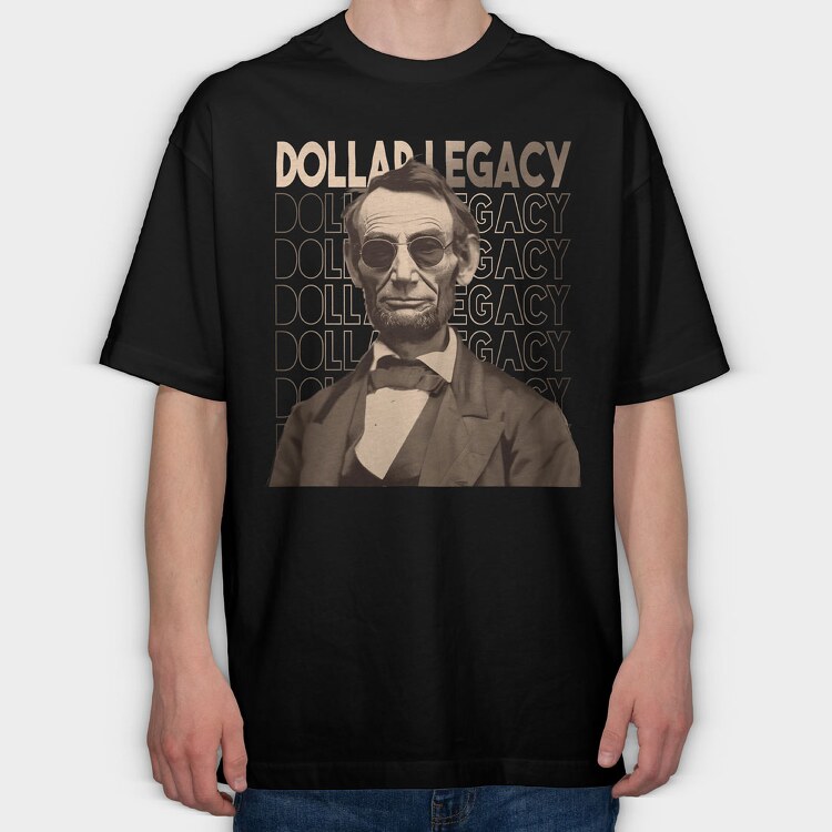 Money Abraham Glasses, Tricou Oversize Barbati (Unisex)