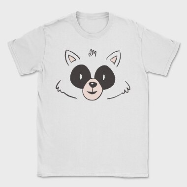 Raccoon Face, Tricou Barbati (Unisex)