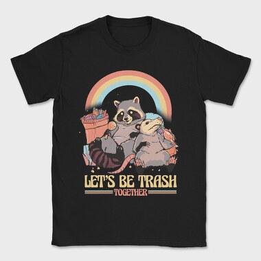 Raccoon Possum Garbage Rainbow, Tricou Barbati (Unisex)