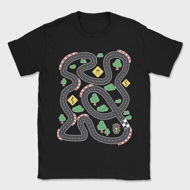Race Track Kids, Tricou Barbati (Unisex)