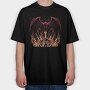 Dragon Warrior Flame, Tricou Oversize Barbati (Unisex)