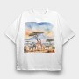 Mount Kilimanjaro, Tricou Oversize Barbati (Unisex)