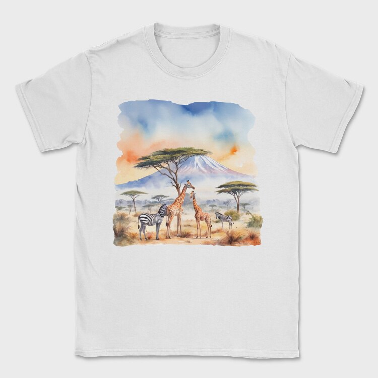 Mount Kilimanjaro, Tricou Barbati (Unisex)