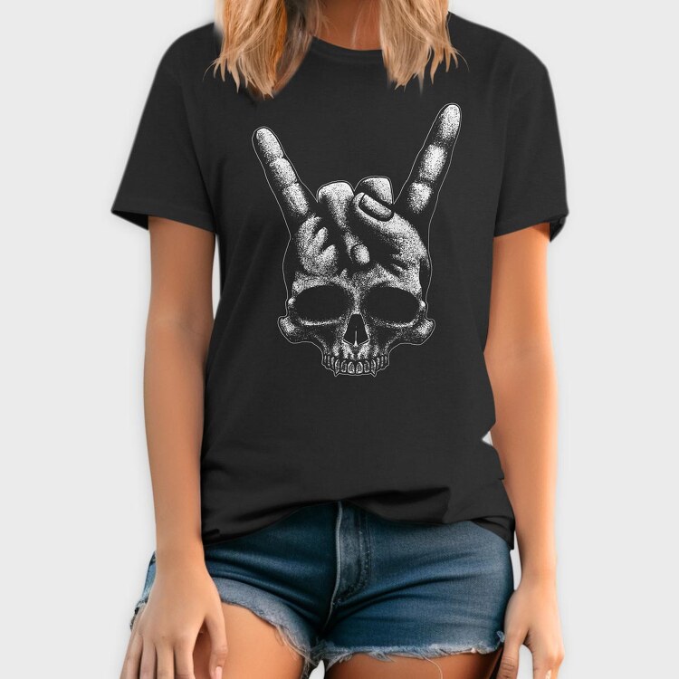 Heavy Metal Skull, Tricou Barbati (Unisex)