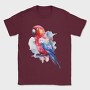 Magnificent Rosella Watercolor, Tricou Barbati (Unisex)