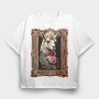 llama mozart, Tricou Oversize Barbati (Unisex)