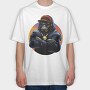 Monkey Chain Hoodie, Tricou Oversize Barbati (Unisex)