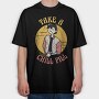Take a Chill Pill, Tricou Oversize Barbati (Unisex)