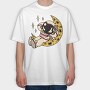 Resting Astronaut, Tricou Oversize Barbati (Unisex)