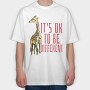 Giraffe Different, Tricou Oversize Barbati (Unisex)