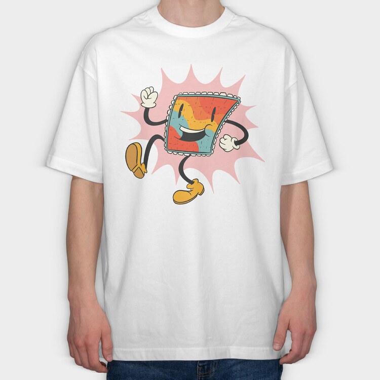 Retro Cartoon, Tricou Oversize Barbati (Unisex)