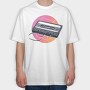 Retro Casstte, Tricou Oversize Barbati (Unisex)