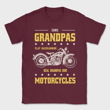 Real Graandpas Ride Motorcycles, Tricou Barbati (Unisex)
