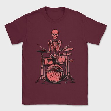 Red Skeleton Drummer, Tricou Barbati (Unisex)