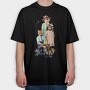 Fox family, Tricou Oversize Barbati (Unisex)