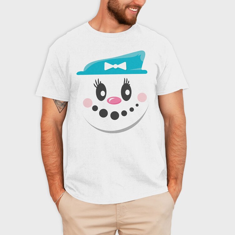 Snow Man Face 3, Tricou Barbati (Unisex)