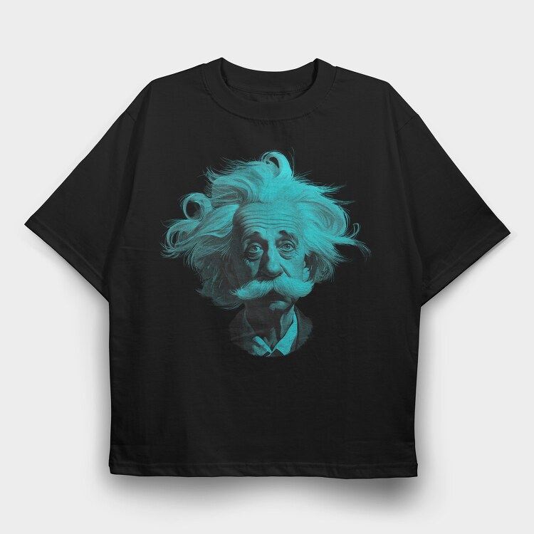 Einsten, Tricou Oversize Barbati (Unisex)