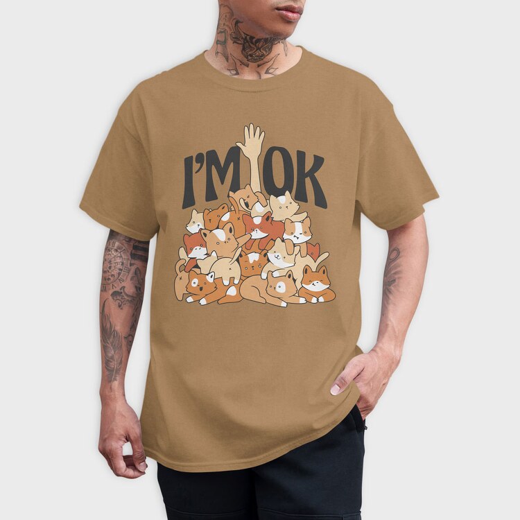 Cat Pile, Tricou Barbati (Unisex)