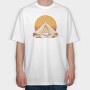 Retro Glamping, Tricou Oversize Barbati (Unisex)