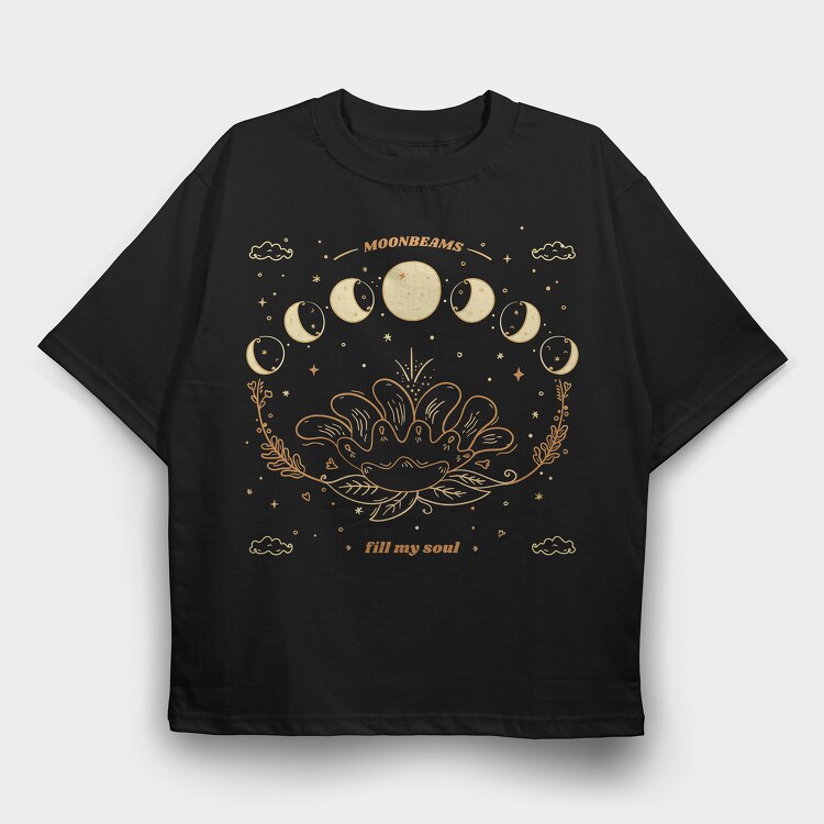 Moonbeams Fill My Soul, Tricou Oversize Barbati (Unisex)