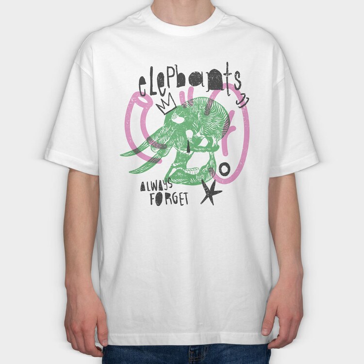 Animal Skulls 11, Tricou Oversize Barbati (Unisex)
