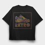 Retro Shoe, Tricou Oversize Barbati (Unisex)