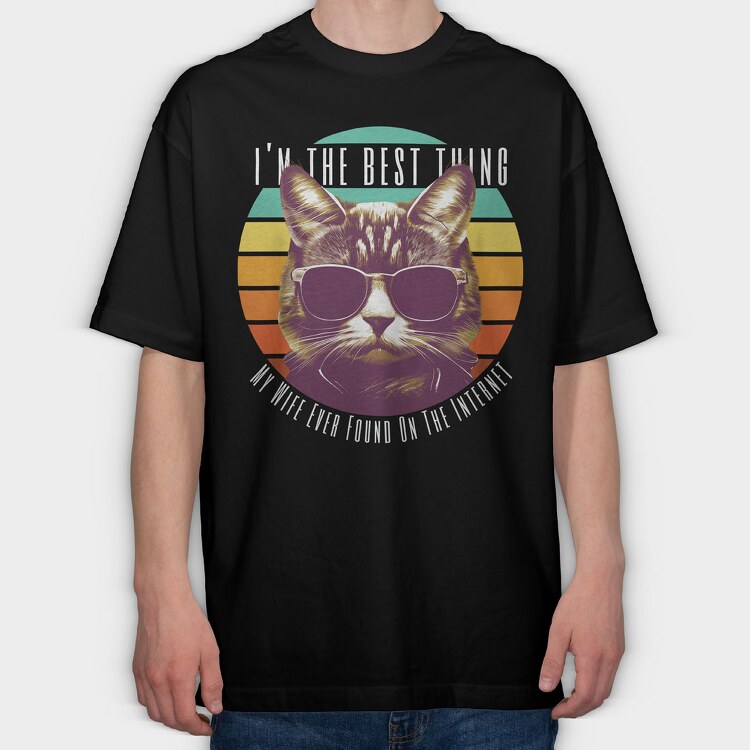 The Best Thing Cat, Tricou Oversize Barbati (Unisex)