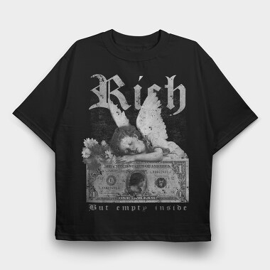 Empty Inside, Tricou Oversize Barbati (Unisex)