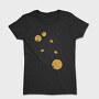 Sparkling Flowers And Circles Vintage, Tricou Femei