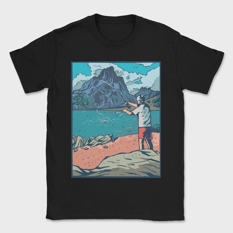 Fly Fisherman, Tricou Barbati (Unisex)