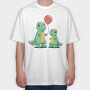 Dinos Balloon, Tricou Oversize Barbati (Unisex)