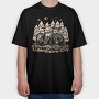 Mountain Bike Forest, Tricou Oversize Barbati (Unisex)