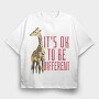 Giraffe Different, Tricou Oversize Barbati (Unisex)