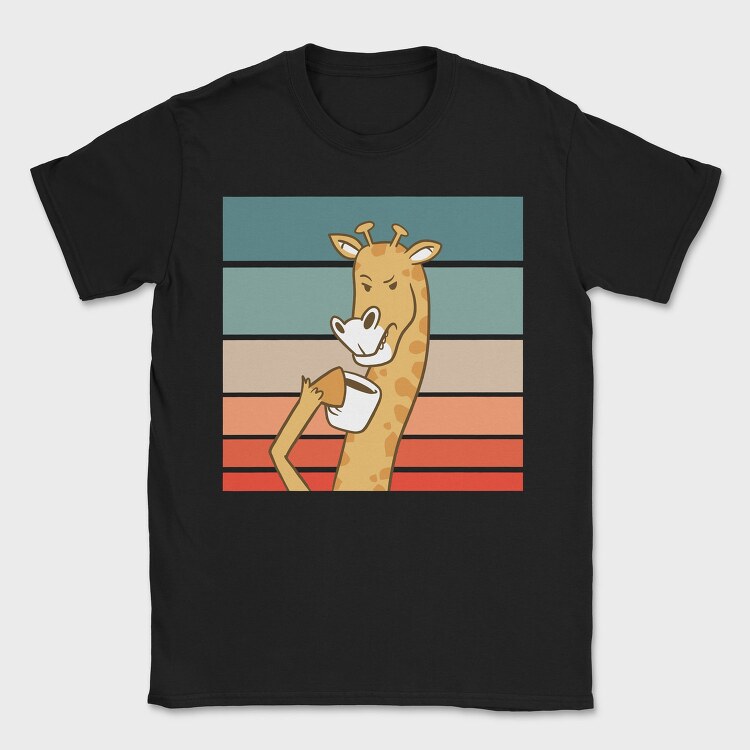 Giraffe Cofee, Tricou Barbati (Unisex)