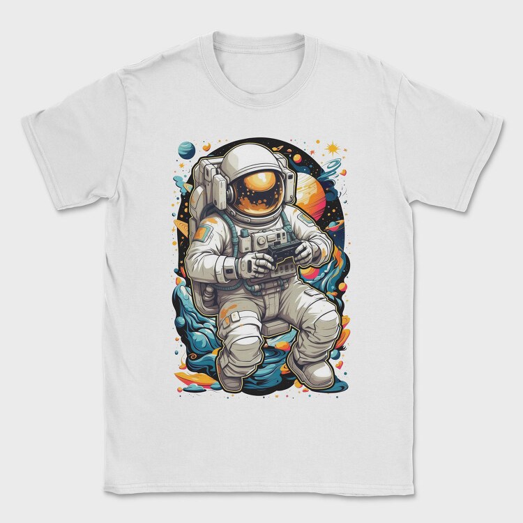 Gamer Astronaut, Tricou Barbati (Unisex)
