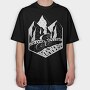 Mountain Biker, Tricou Oversize Barbati (Unisex)