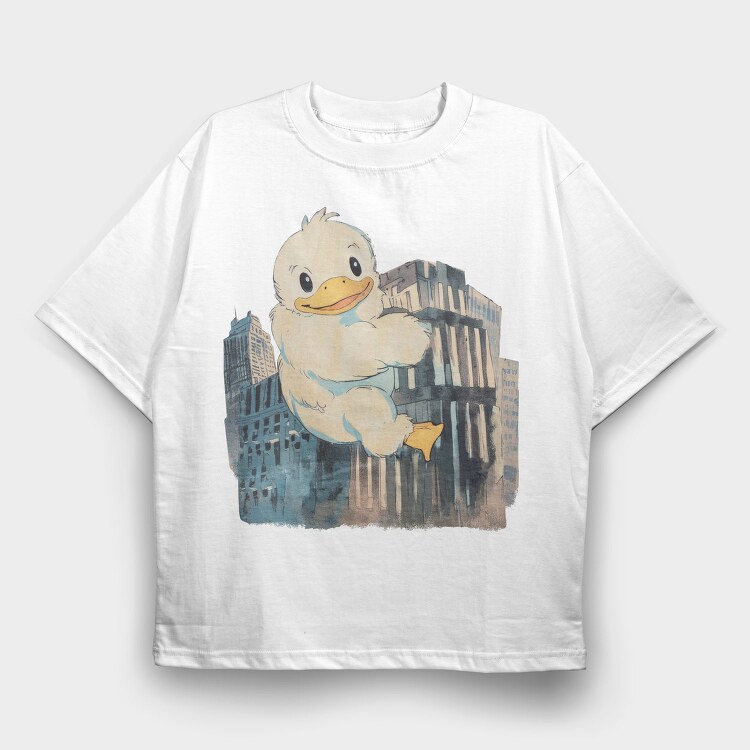 duck Building, Tricou Oversize Barbati (Unisex)
