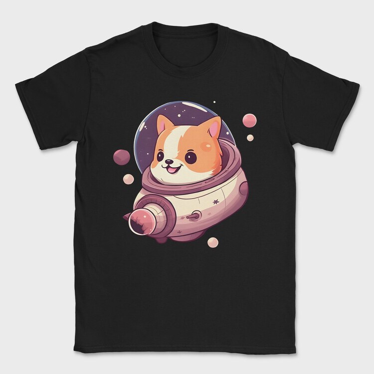 dog sapceship, Tricou Barbati (Unisex)