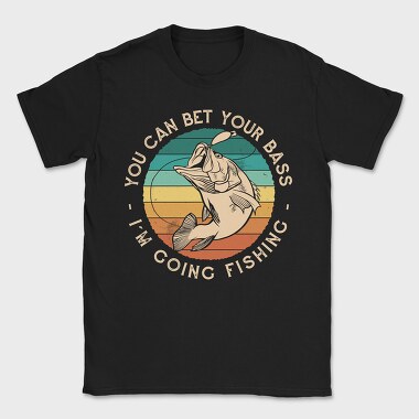 Retro Bass Fishing Quote, Tricou Barbati (Unisex)