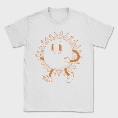 Retro Cartoon Sun, Tricou Barbati (Unisex)