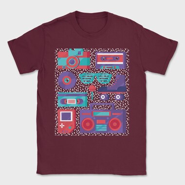 Retro Elements, Tricou Barbati (Unisex)
