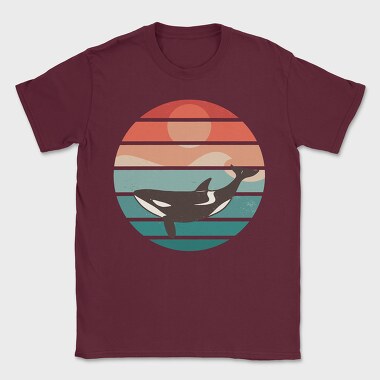 Retro Orca, Tricou Barbati (Unisex)