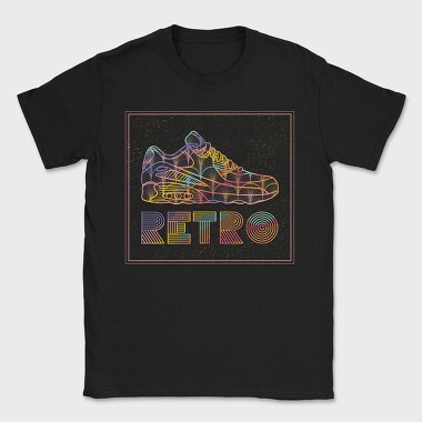 Retro Shoe, Tricou Barbati (Unisex)