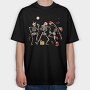 Christmas Dancing Skeletons, Tricou Oversize Barbati (Unisex)