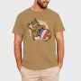 Cat Playing Volleyball, Tricou Barbati (Unisex)