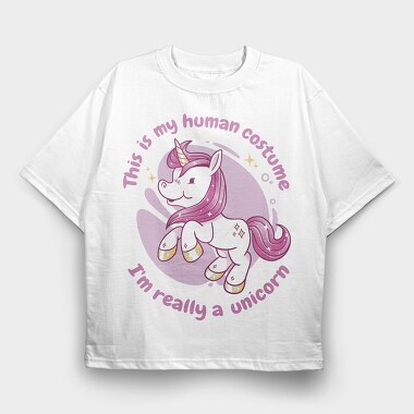 This Is My Human Costume, Tricou Oversize Barbati (Unisex)