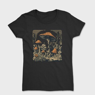 Retro Funghi, Tricou Femei