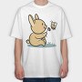 Bunny Bee, Tricou Oversize Barbati (Unisex)